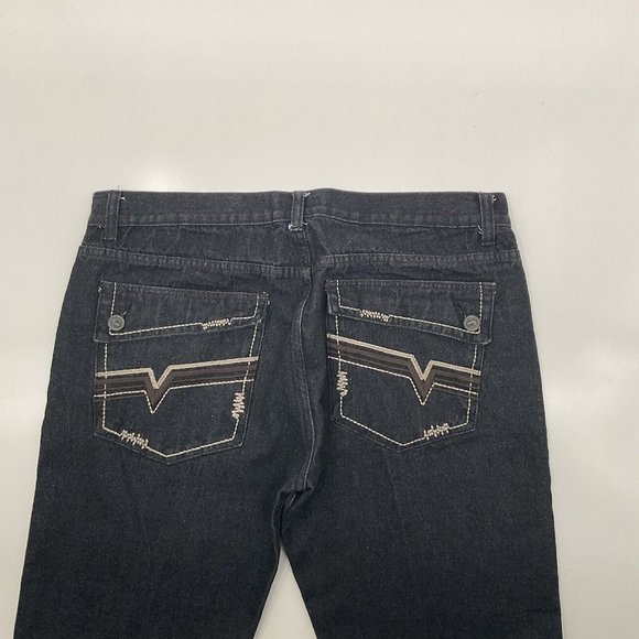 Mens Jeanetix Black Dress Jeans Sz 38 X 31 Tapered Leg Comfort Fit - Picture 4 of 11